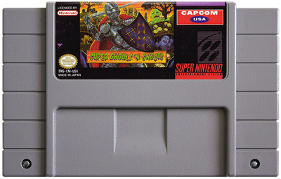 Super Ghouls 'n Ghosts - Fanart - Cart - Front