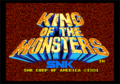 King of the Monsters - Screenshot - Game Title Image