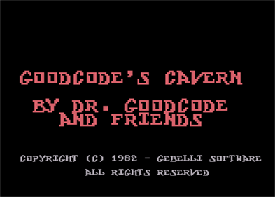 Dr. Goodcode's Cavern - Screenshot - Game Title Image