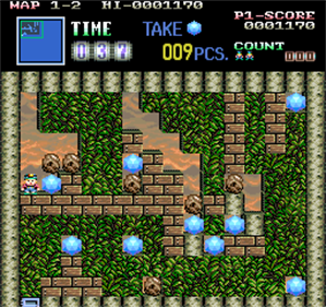 Boulder Dash (1990) - Screenshot - Gameplay Image