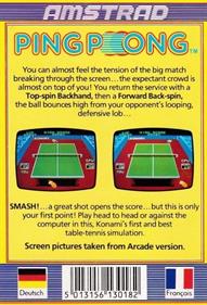 Ping Pong - Box - Back Image
