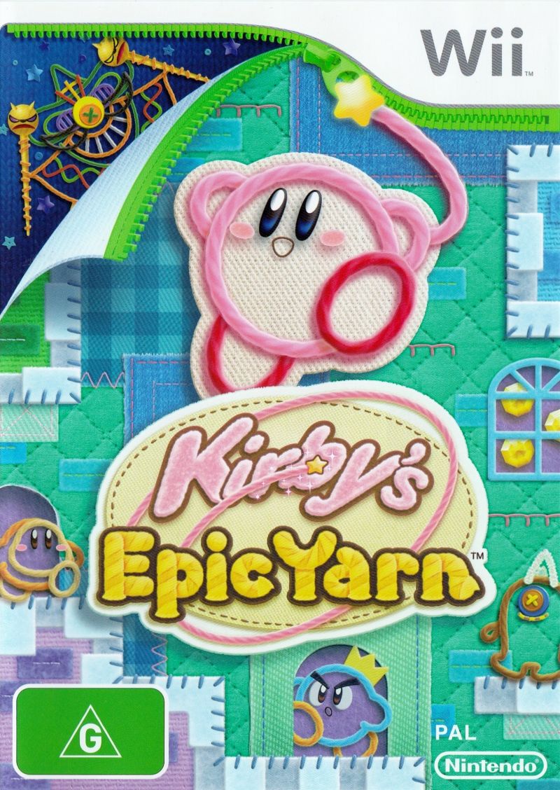 Kirby's Epic Yarn Wii Box Art Cover by YoshiStar