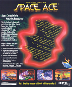 Space Ace (1994) - Box - Back Image