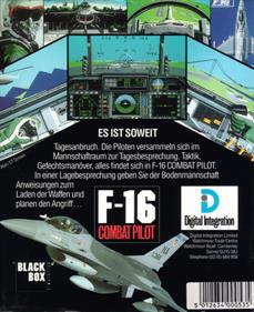 F/16 Combat Pilot - Box - Back Image