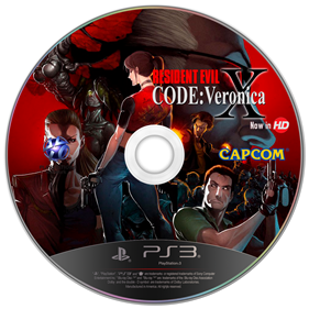 Resident Evil: Code: Veronica X HD - Fanart - Disc Image