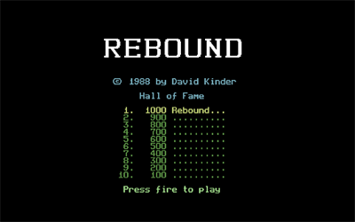 Rebound (Kinder) - Screenshot - Game Title Image