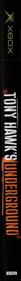 Tony Hawk's Underground - Box - Spine Image