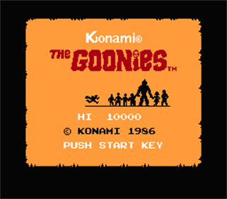 The Goonies - Screenshot - Game Title Image