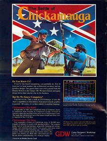 The Battle of Chickamauga - Advertisement Flyer - Front Image