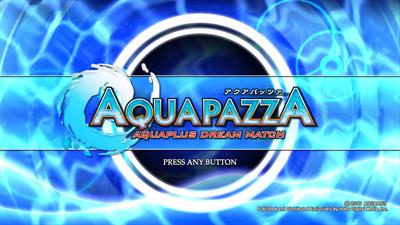 AquaPazza: Aquaplus Dream Match - Screenshot - Game Title Image