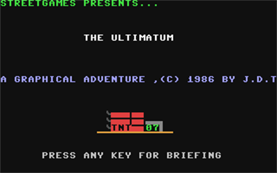 The Ultimatum - Screenshot - Game Title Image