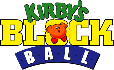 Kirby's Block Ball - Clear Logo Image