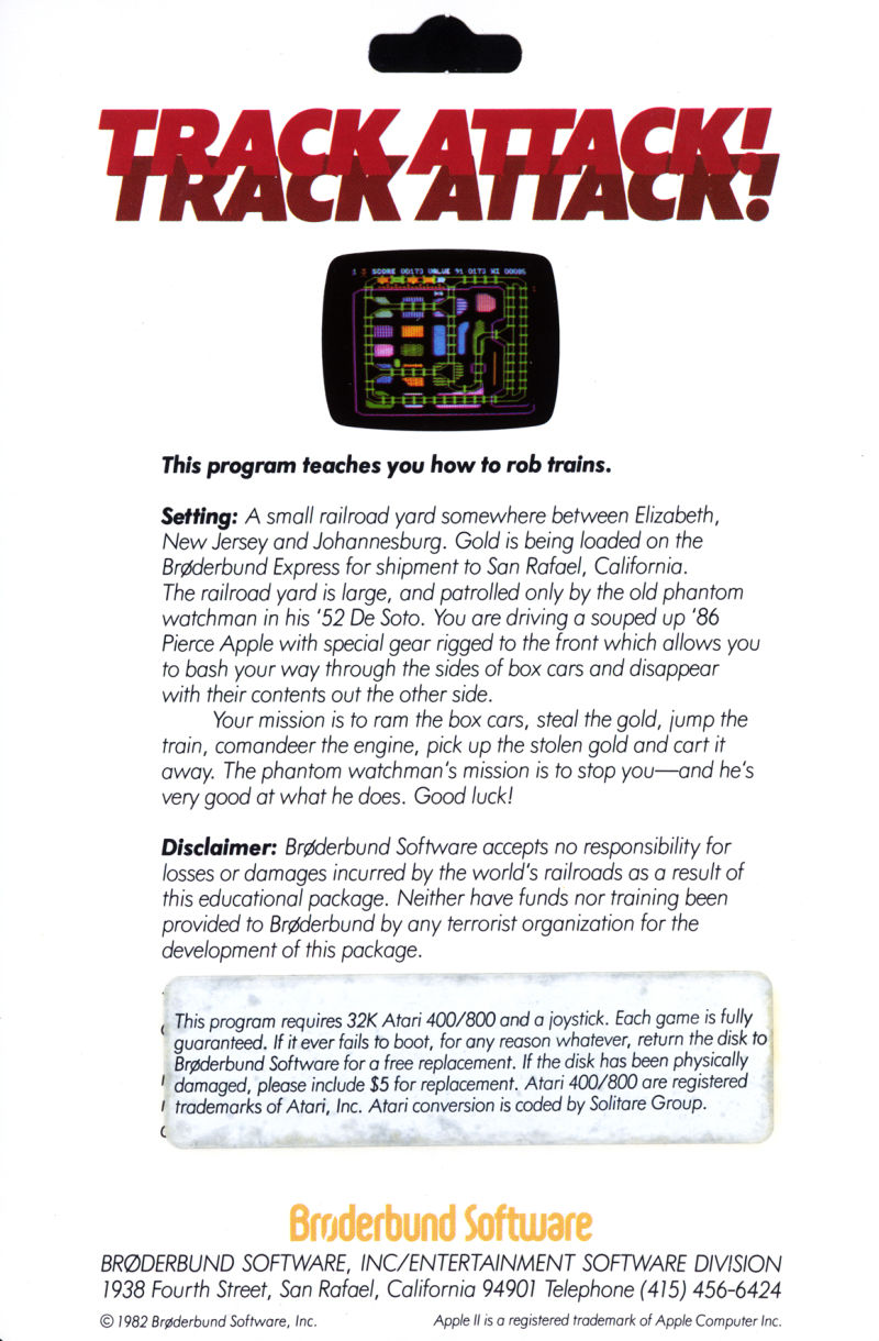 Track Attack! Details LaunchBox Games Database