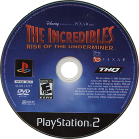 The Incredibles: Rise of the Underminer - Disc