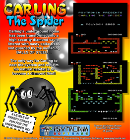 Carling the Spider - Box - Back Image
