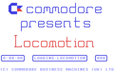 Locomotion (Commodore Business Machines) - Screenshot - Game Title Image