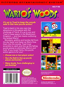 Wario's Woods - Box - Back Image