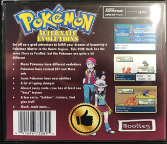 Pokémon Alternate Evolutions - Box - Back Image