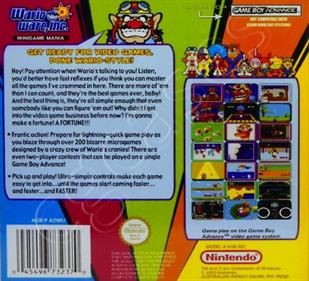 WarioWare, Inc.: Mega Microgame$! - Box - Back Image