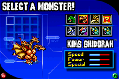 Godzilla: Domination! - Screenshot - Game Select Image