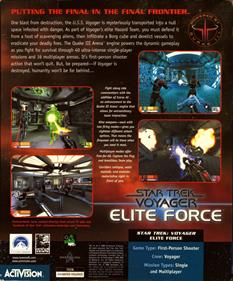 Star Trek: Voyager: Elite Force - Box - Back Image