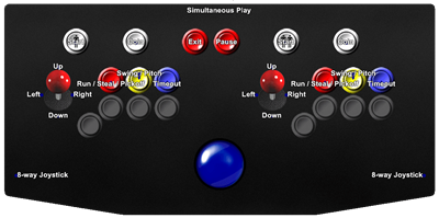 Wonder League '96 - Arcade - Controls Information Image