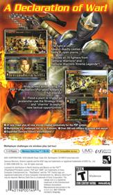 Samurai Warriors: State of War - Box - Back Image