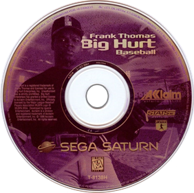 Frank Thomas Big Hurt Baseball - Disc Image