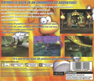 Rayman 2: The Great Escape - Box - Back Image