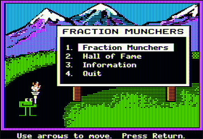 Fraction Munchers - Screenshot - Game Select Image