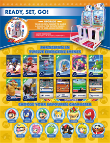 Mario & Sonic at the Olympic Games Tokyo 2020 Arcade Edition - Advertisement Flyer - Back Image