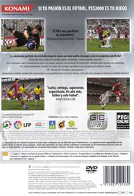 PES 2008: Pro Evolution Soccer - Box - Back Image