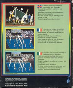 Volleyball Simulator - Box - Back Image