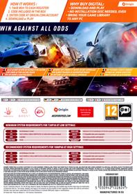 Need for Speed: Payback - Box - Back Image