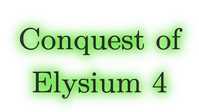 Conquest of Elysium 4 - Clear Logo Image