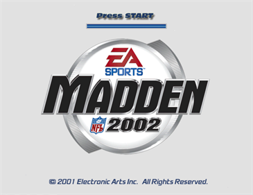 Madden NFL 2002 - Screenshot - Game Title Image