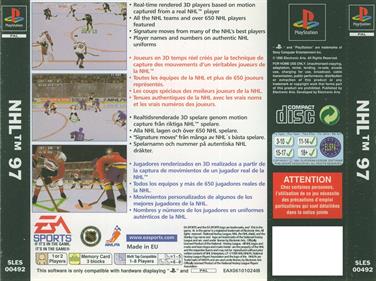 NHL 97 - Box - Back Image