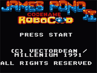 James Pond II: Codename RoboCod - Screenshot - Game Title Image