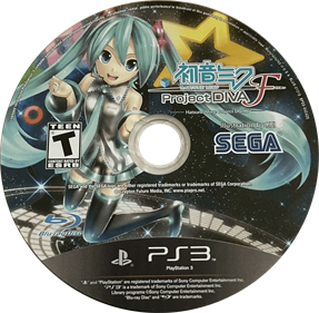 Hatsune Miku: Project DIVA F - Disc Image