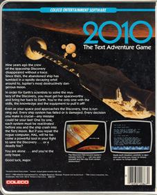 2010: The Text Adventure Game - Box - Back Image