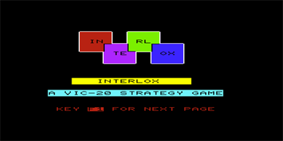 Interlox - Screenshot - Game Title Image