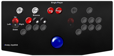 Pac-Mania - Arcade - Controls Information Image