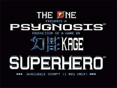 Superhero - Screenshot - Game Title Image