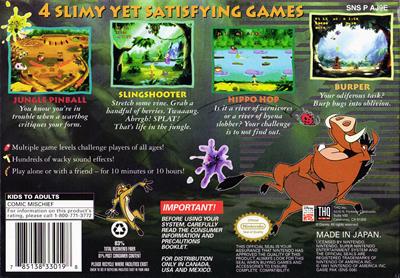 Timon & Pumbaa's Jungle Games - Box - Back Image