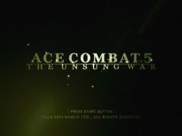 Ace Combat 5: The Unsung War - Screenshot - Game Title Image