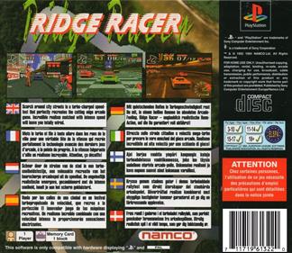 Ridge Racer - Box - Back Image