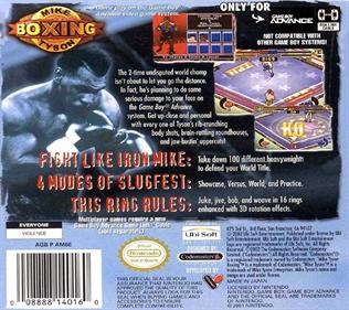 Mike Tyson Boxing - Box - Back Image