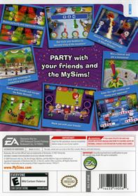 MySims: Party - Box - Back Image