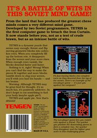 Tetris: The Soviet Mind Game - Box - Back Image