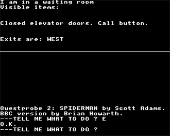 Questprobe featuring Spider-Man - Screenshot - Gameplay Image